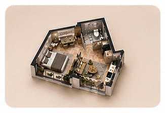 Студия 20 м²